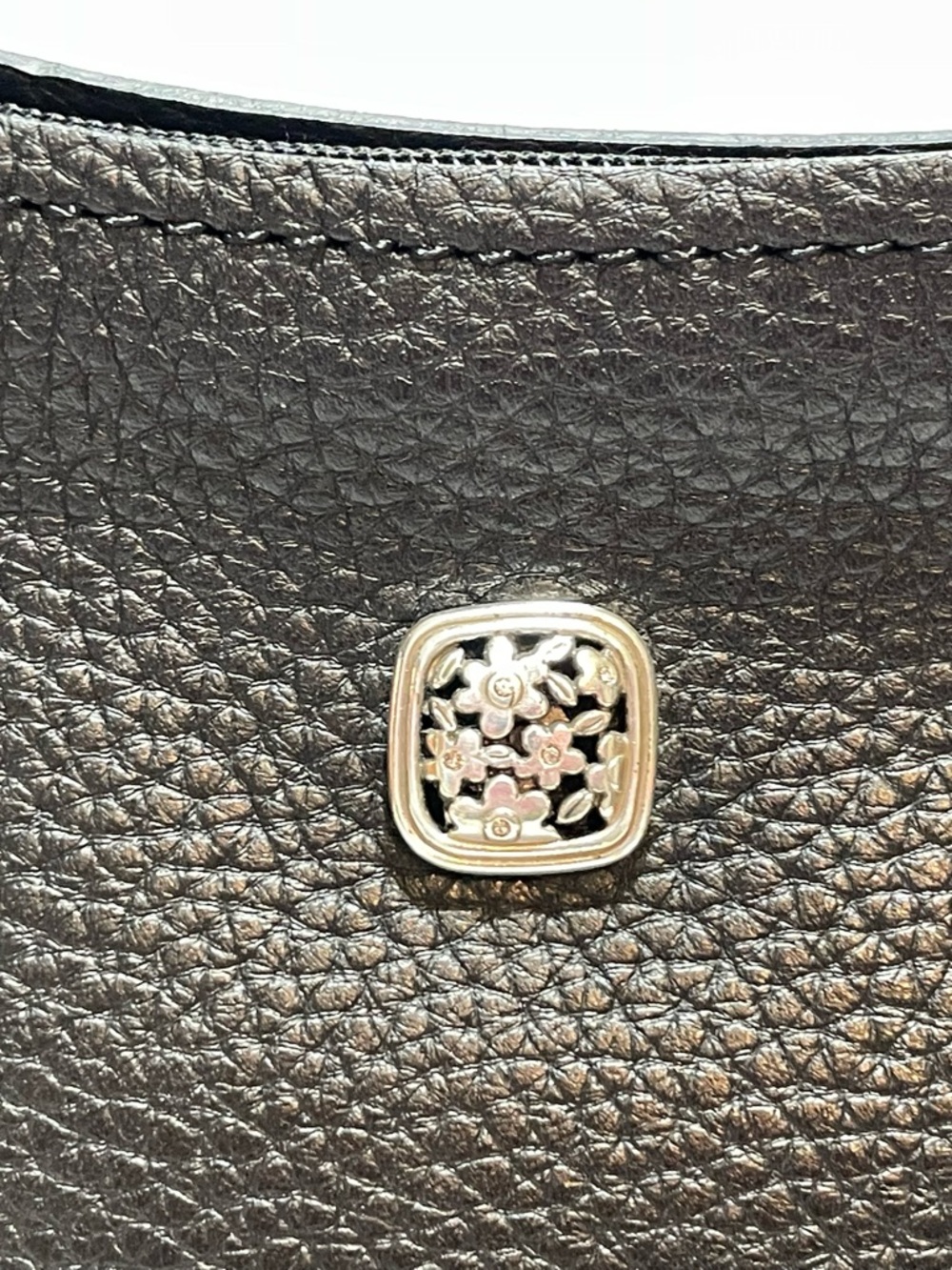 Brighton Black Leather Hobo Purse - Picture 9 of 15